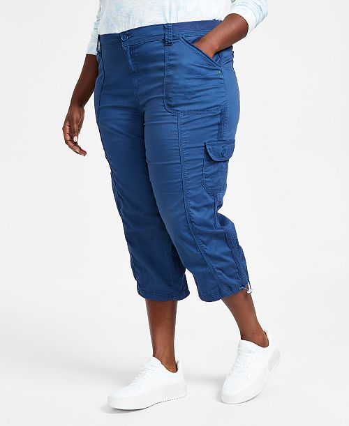 Style & Co Plus Size Cargo Capri Pants Exclusively At Macy's Women's Fashion Shoes & Accessories