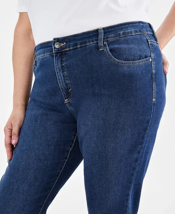 Style & Co Plus Size High-Rise Straight-Leg Jeans Exclusively At Macy's Women's Fashion Shoes & Accessories