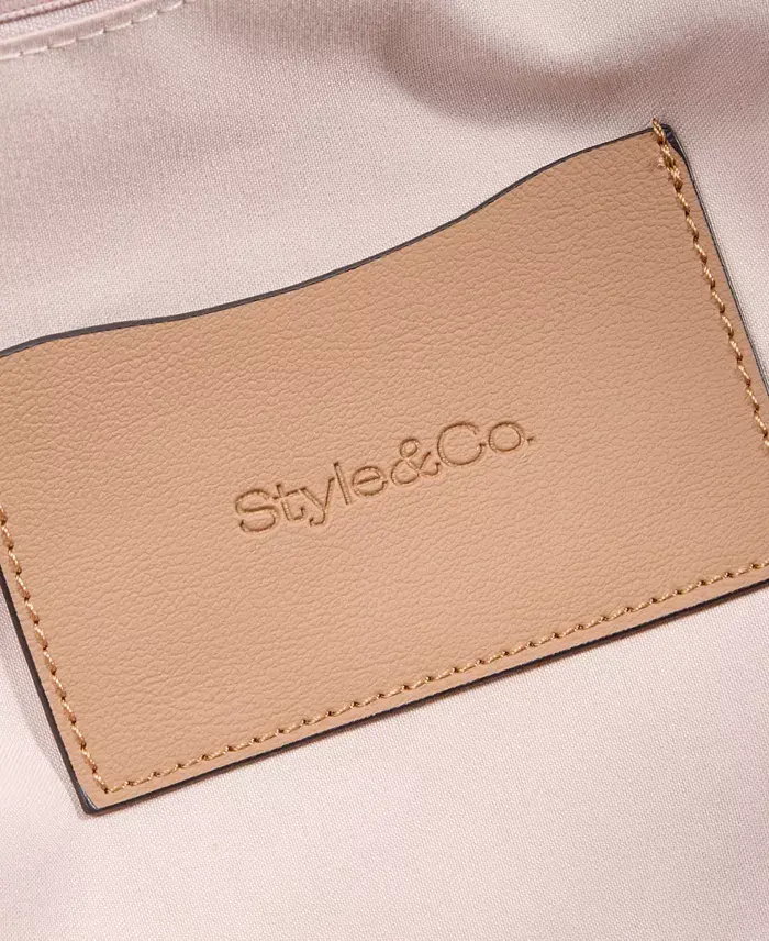 Style & Co Straw Medium 4-Poster Tote Exclusively At Macy's Handbags Purses & Accessories