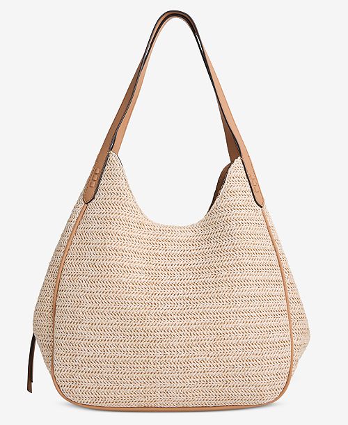 Style & Co Straw Medium 4-Poster Tote Exclusively at Macy's Handbags Purses & Accessories