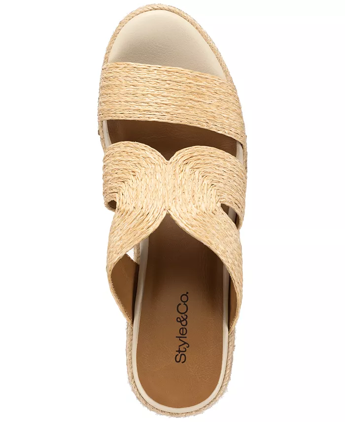 Style & Co Women's Hattiee Wedge Sandals Exclusively At Macy's Women's Fashion Shoes & Accessories