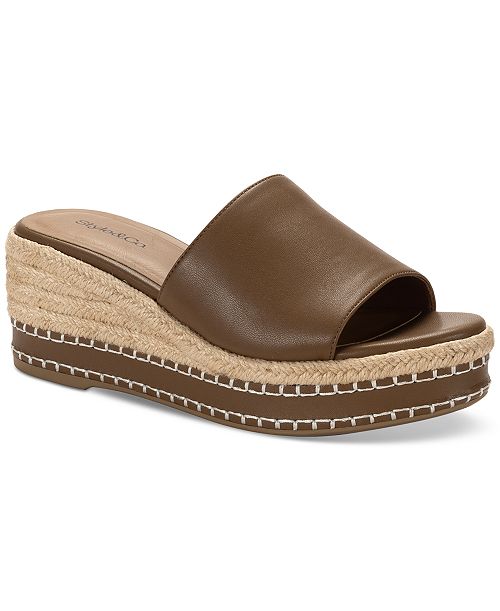 Style & Co Women's Hayess Wedge Cushioned Sandals Exclusively at Macy's Women's Fashion Shoes & Accessories