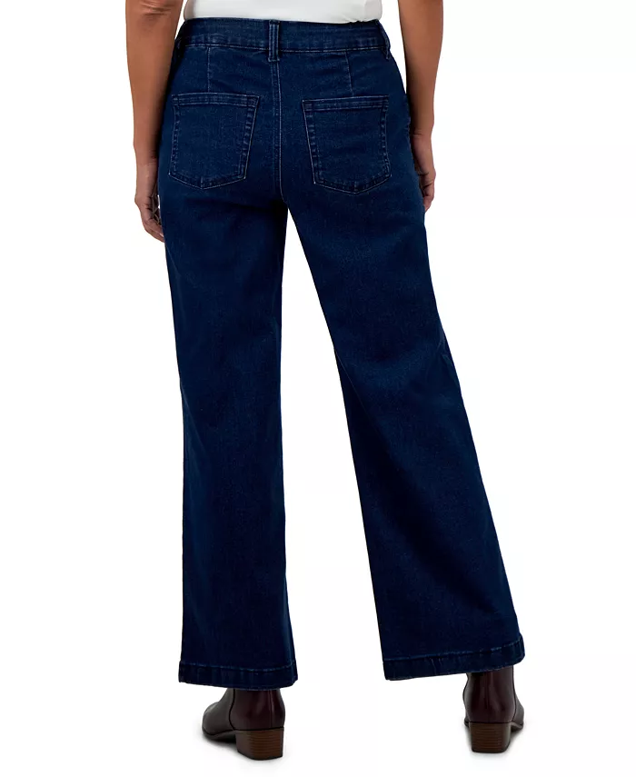 Style & Co Women's High-Rise Wide-Leg Jeans Created For Macy's Women's Fashion Shoes & Accessories