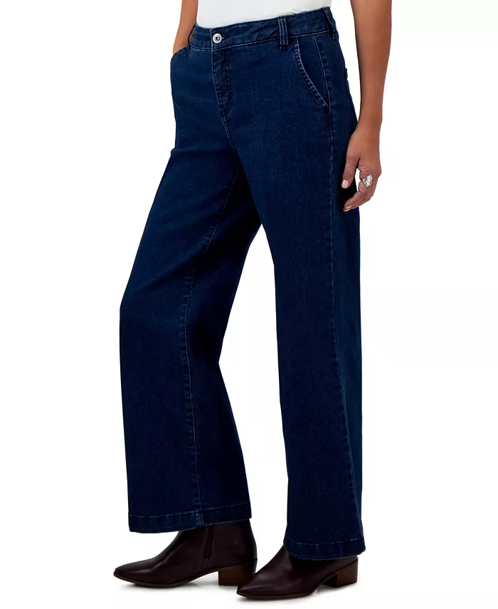 Style & Co Women's High-Rise Wide-Leg Jeans Created For Macy's Women's Fashion Shoes & Accessories