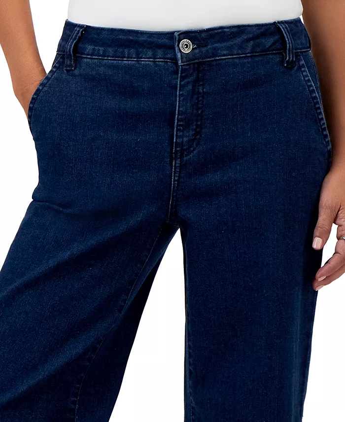 Style & Co Women's High-Rise Wide-Leg Jeans Created For Macy's Women's Fashion Shoes & Accessories