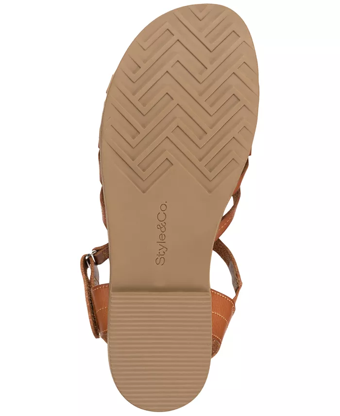 Style & Co Women's Madridd Flat Sandals Exclusively At Macy's Women's Fashion Shoes & Accessories