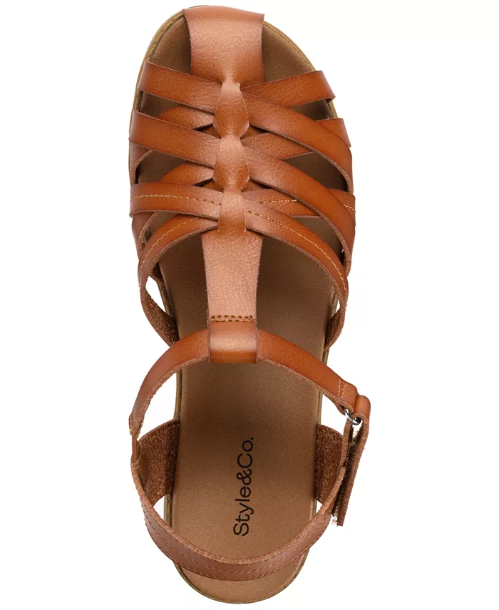 Style & Co Women's Madridd Flat Sandals Exclusively At Macy's Women's Fashion Shoes & Accessories