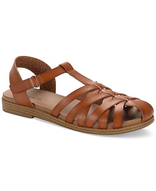 Style & Co Women's Madridd Flat Sandals Exclusively at Macy's Women's Fashion Shoes & Accessories
