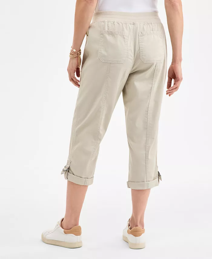 Style & Co Women's Mid-Rise Pull-On Capri Pants Exclusively At Macy's Women's Fashion Shoes & Accessories