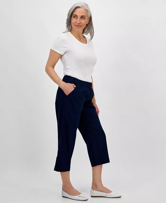 Style & Co Women's Mid-Rise Pull-On Capri Pants Regular & Petite Exclusively At Macy's Women's Fashion Shoes & Accessories