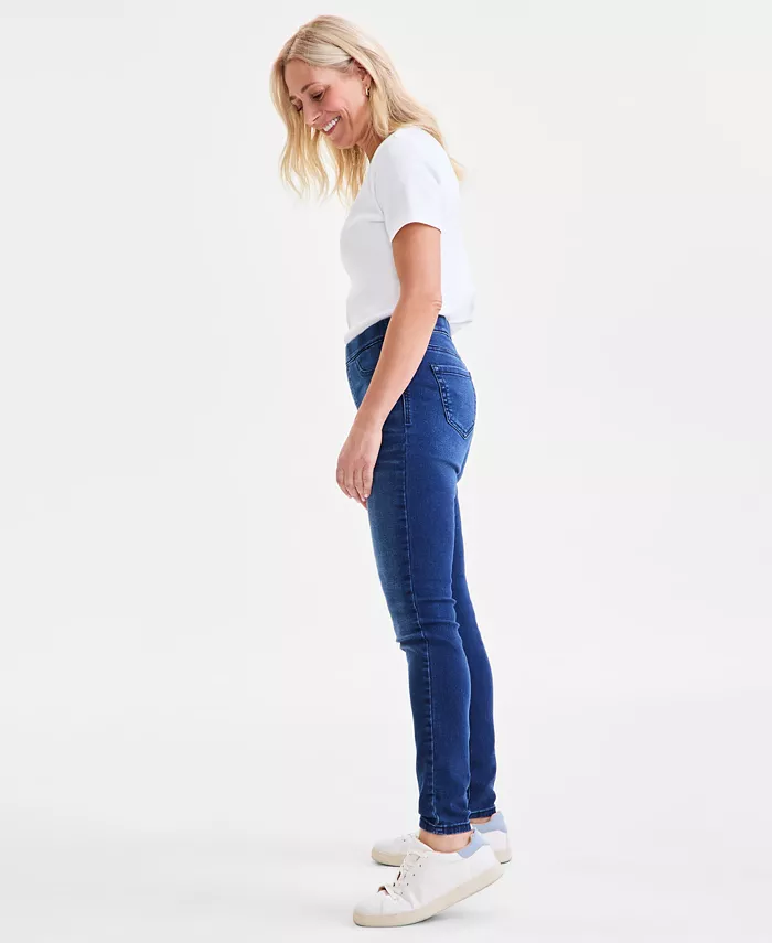 Style & Co Women's Mid-Rise Pull-On Jeggings Created For Macy's Women's Fashion Shoes & Accessories