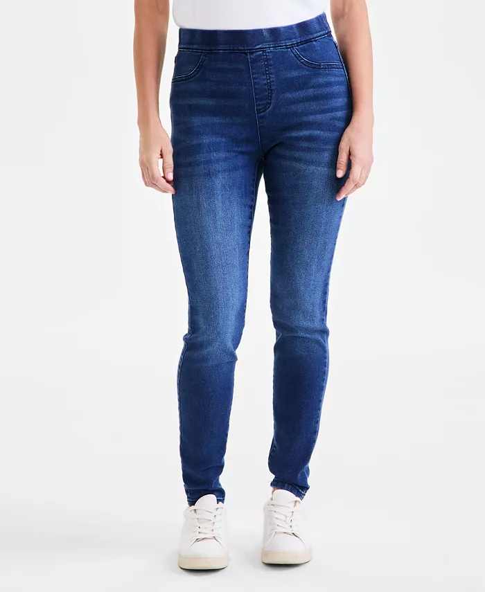 Style & Co Women's Mid-Rise Pull-On Jeggings Created For Macy's Women's Fashion Shoes & Accessories