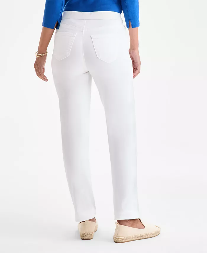 Style & Co Women's Mid-Rise Straight Pull-On Jeans Exclusively At Macy's Women's Fashion Shoes & Accessories
