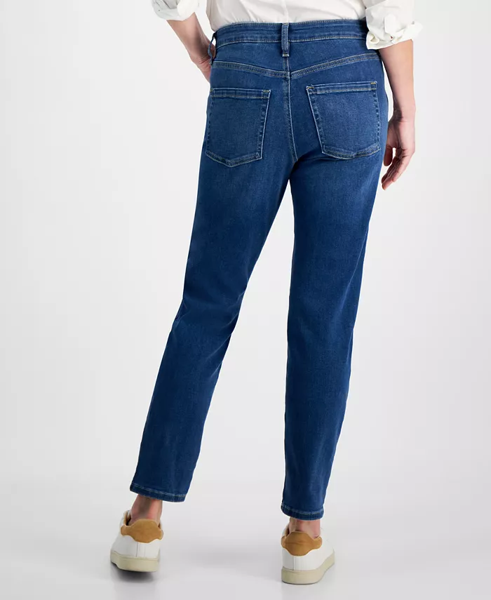 Style & Co Women's Mid-Rise Stretch Slim-Leg Jeans Created For Macy's Women's Fashion Shoes & Accessories