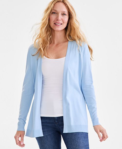 Style & Co Women's Open Front Cardigan Sweater Created for Macy's Women's Fashion Shoes & Accessories