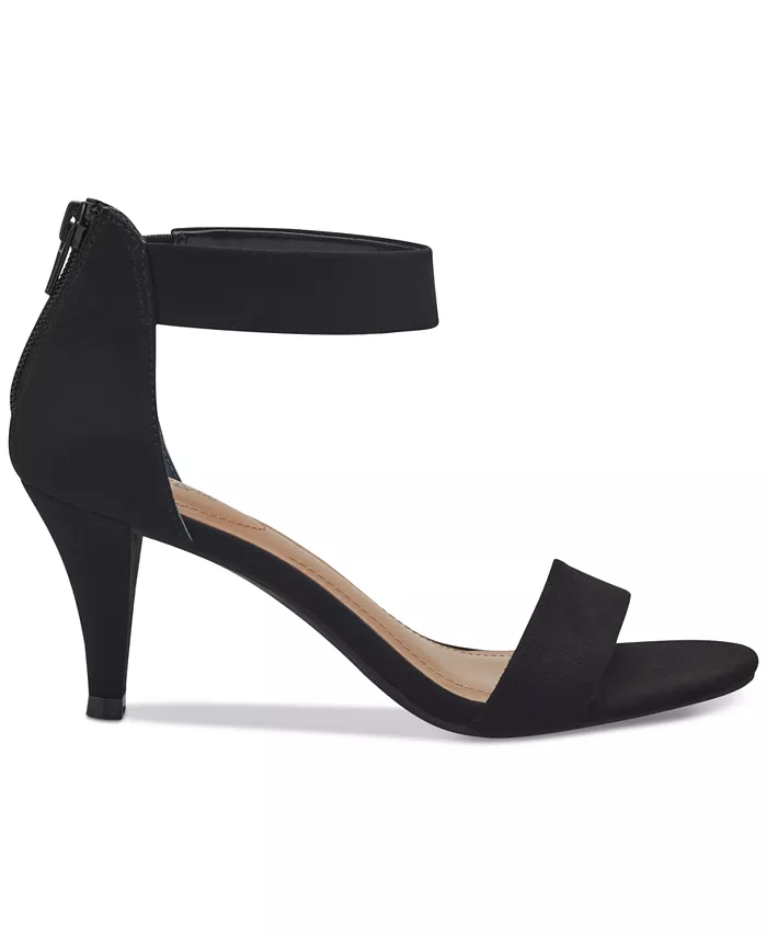 Style & Co Women's Paycee Two-Piece Mid-Heel Dress Sandals Created For Macy's Women's Fashion Shoes & Accessories