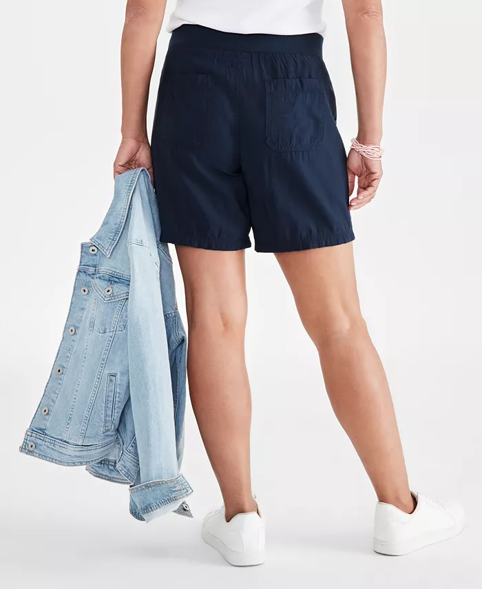 Style & Co Women's Pull-On Utility-Pocket Shorts Created For Macy's Women's Fashion Shoes & Accessories