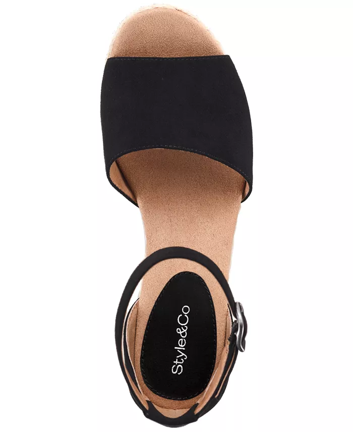 Style & Co Women's Seleeney Wedge Sandals Created For Macy's Women's Fashion Shoes & Accessories