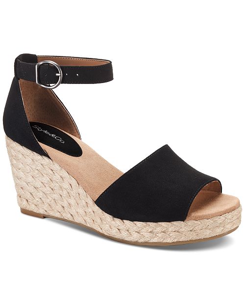 Style & Co Women's Seleeney Wedge Sandals Created for Macy's Women's Fashion Shoes & Accessories