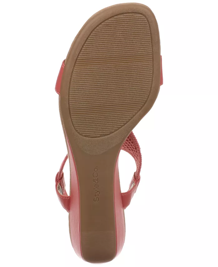 Style & Co Women's Step N Flex Vacanzaa Wedge Sandals Created For Macy's Women's Fashion Shoes & Accessories