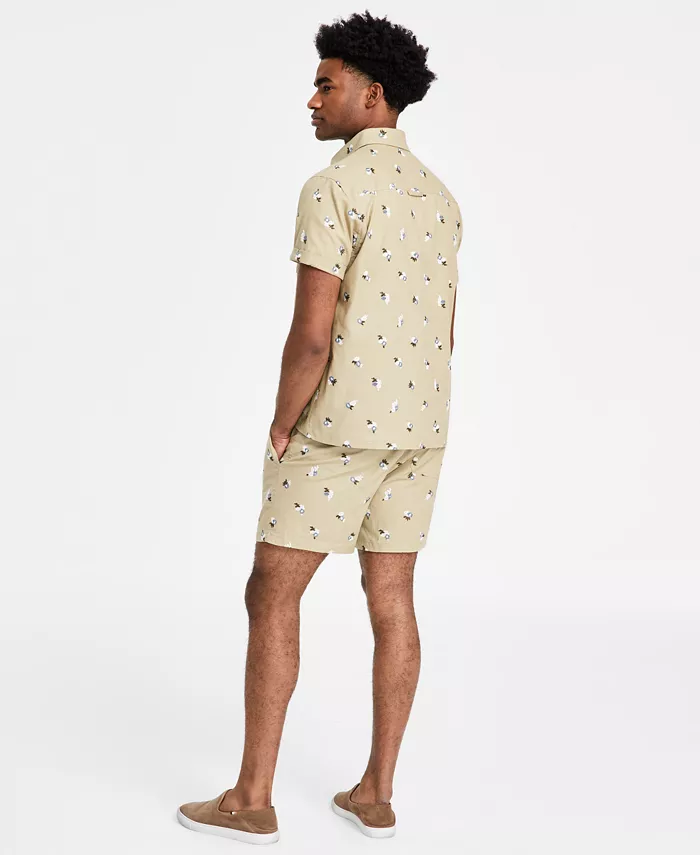 Sun + Stone Men's Floral Shirt & Drawstring Shorts Exclusively At Macy's Men's Fashion & Accessories