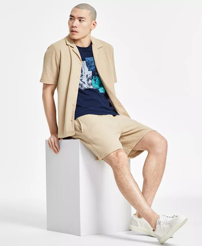 Sun + Stone Men's Shirt Graphic T-Shirt & Shorts Exclusively At Macy's Men's Fashion & Accessories