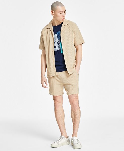 Sun + Stone Men's Shirt Graphic T-Shirt & Shorts Exclusively at Macy's Men's Fashion & Accessories
