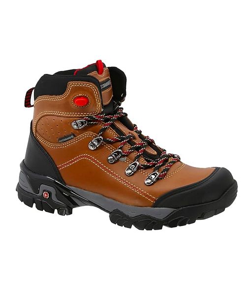 Swissbrand Hiking Leather Boots By Alpes Men's Shoes