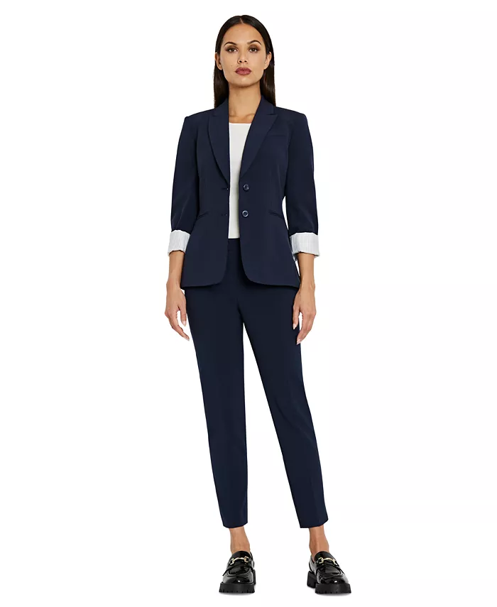 Tahari ASL Notched Two-Button Blazer & Shannon Suit Pants Women's Fashion Shoes & Accessories