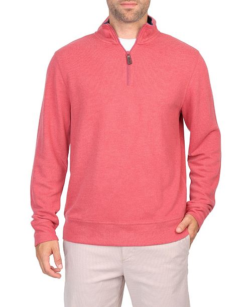 Tailorbyrd Men's French Rib Quarter Zip Men's Fashion & Accessories
