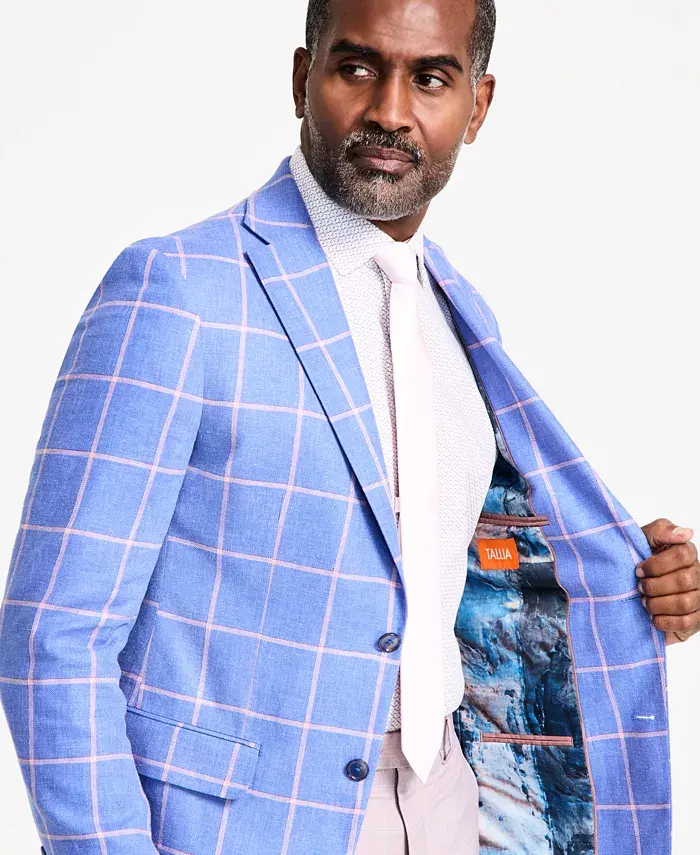 Tallia Men's Slim-Fit Printed Notch-Lapel Sport Coat Men's Fashion & Accessories