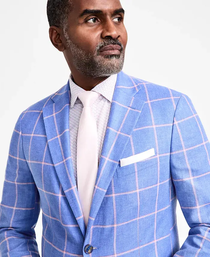 Tallia Men's Slim-Fit Printed Notch-Lapel Sport Coat Men's Fashion & Accessories