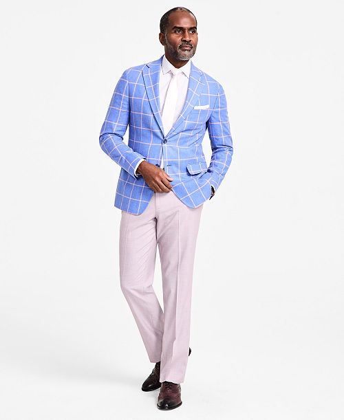 Tallia Men's Slim-Fit Printed Notch-Lapel Sport Coat Men's Fashion & Accessories