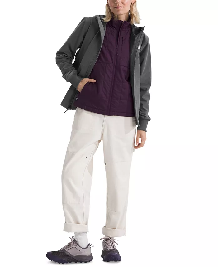 The North Face Women's Shelbe Raschel Zip-Front Fleece-Lined Hoodie Jacket Women's Fashion Shoes & Accessories