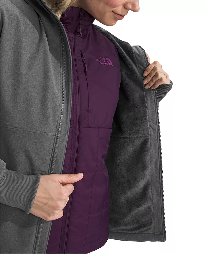 The North Face Women's Shelbe Raschel Zip-Front Fleece-Lined Hoodie Jacket Women's Fashion Shoes & Accessories