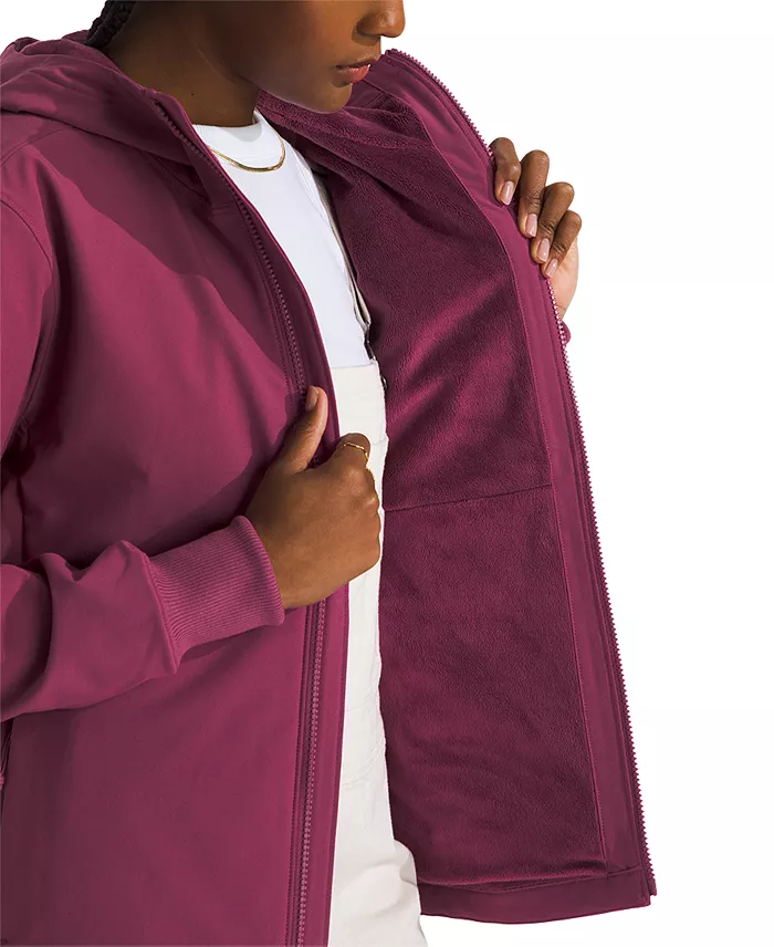 The North Face Women's Shelbe Raschel Zip-Front Fleece-Lined Hoodie Jacket Women's Fashion Shoes & Accessories