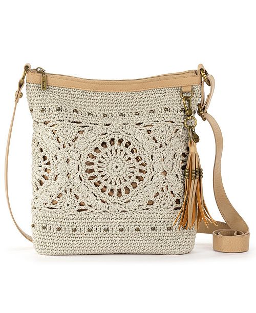 The Sak Women's Lucia Crochet Medium Crossbody Bag Women's Fashion Shoes & Accessories