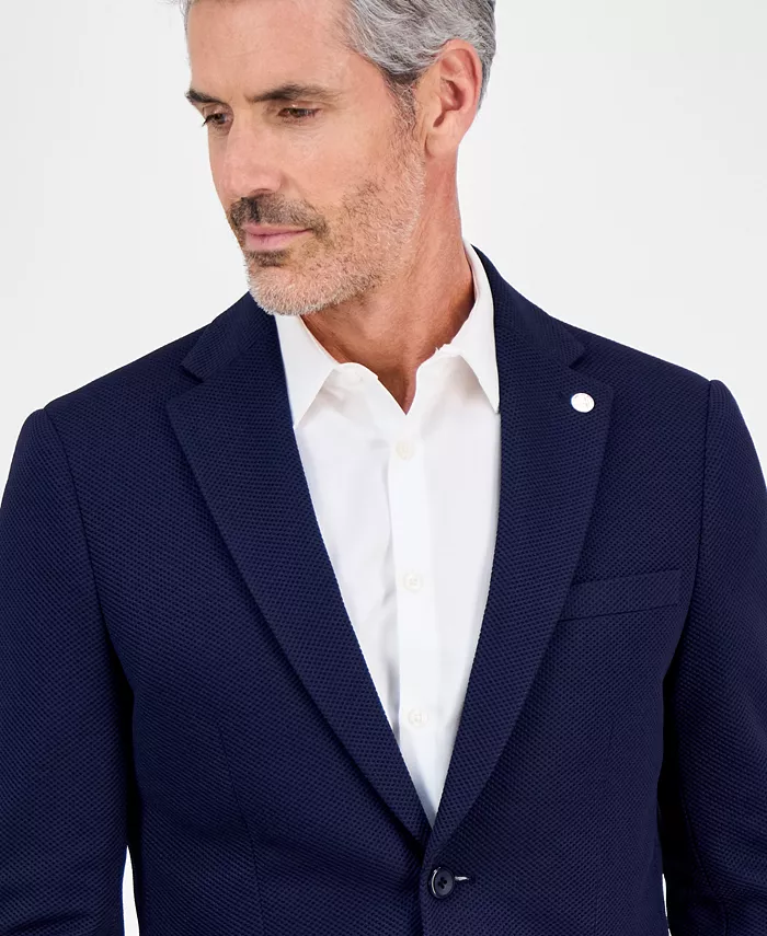 Tom Baine Men's Slim-Fit Waffle Stretch Sport Coat Men's Fashion & Accessories