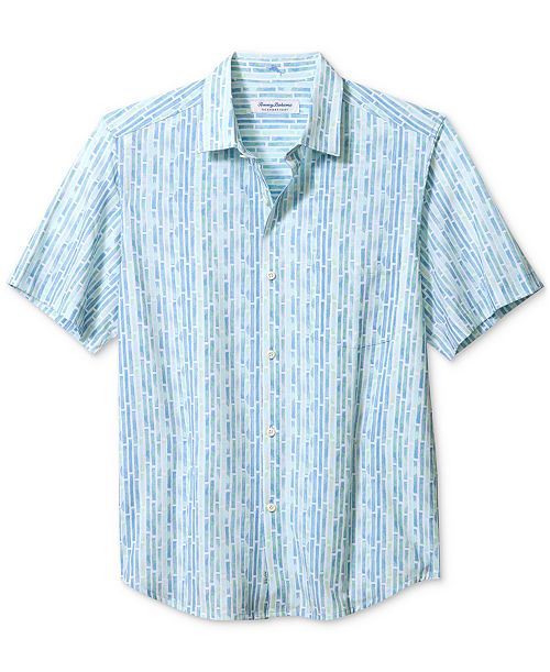 Tommy Bahama Men's Bahama Coast Termini Tiles Short Sleeve Shirt Men's Fashion & Accessories