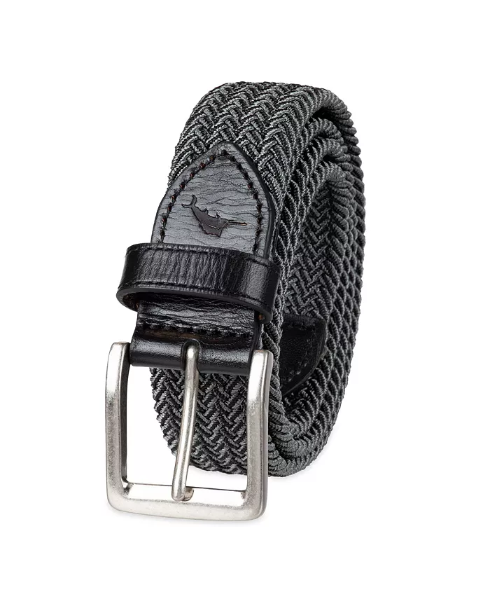 Tommy Bahama Men's Two-Tone Stretch Braided Web Belt Men's Fashion & Accessories