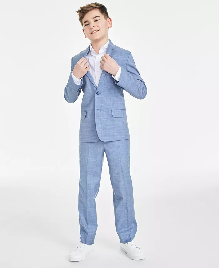 Tommy Hilfiger Big Boys Modern-Fit Stretch Sharkskin Suit Jacket Kids