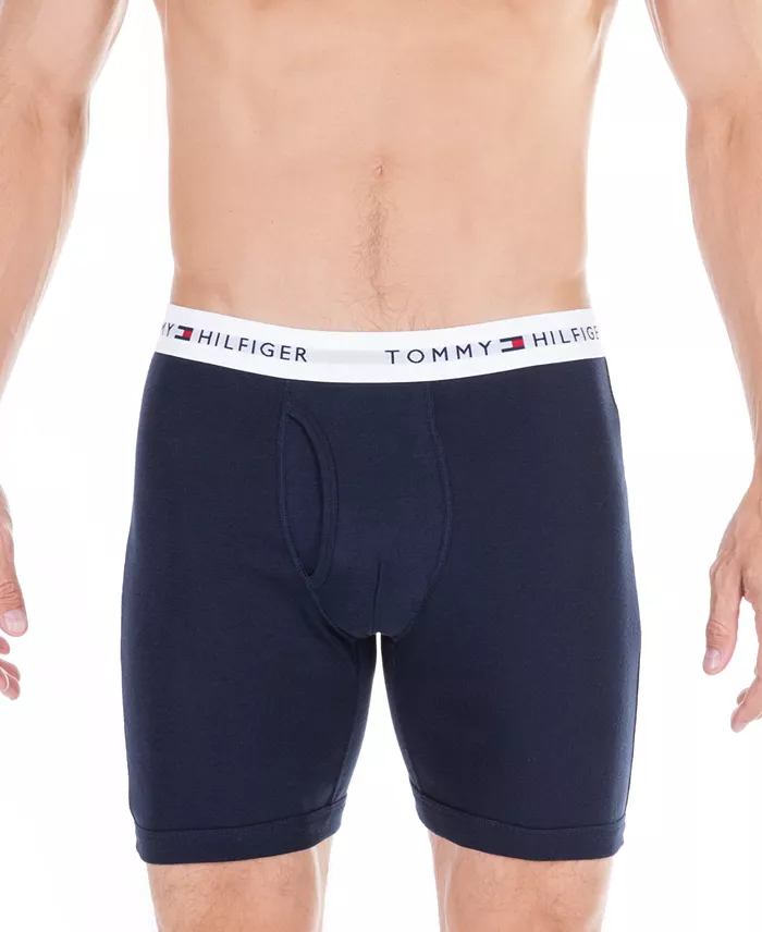 Tommy Hilfiger Men's 3-Pack Classic Cotton Boxer Briefs Men's Fashion & Accessories