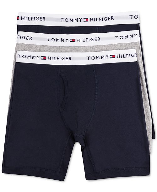 Tommy Hilfiger Men's 3-Pack Classic Cotton Boxer Briefs Men's Fashion & Accessories
