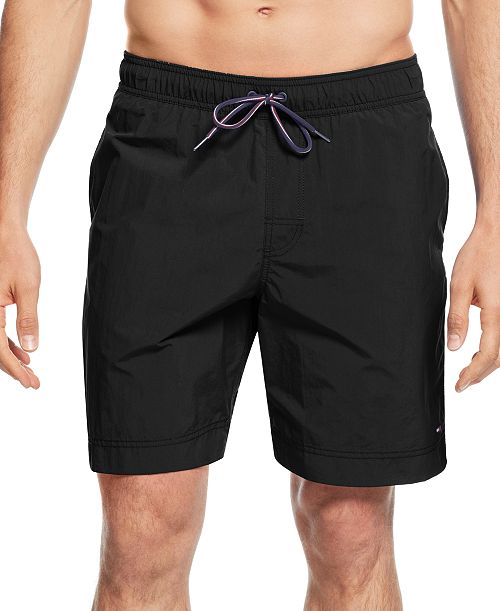 Tommy Hilfiger Men's Big & Tall 9.5" Solid Swim Trunks Men's Fashion & Accessories