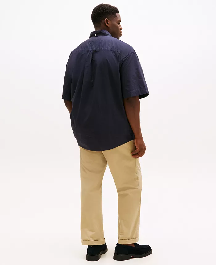 Tommy Hilfiger Men's Big & Tall Maxwell Short-Sleeve Button-Down Shirt Men's Fashion & Accessories