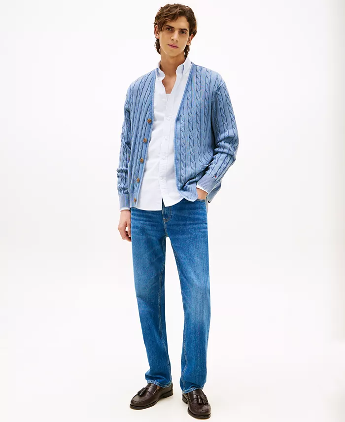Tommy Hilfiger Men's Classic Cable Knit Cardigan Men's Fashion & Accessories