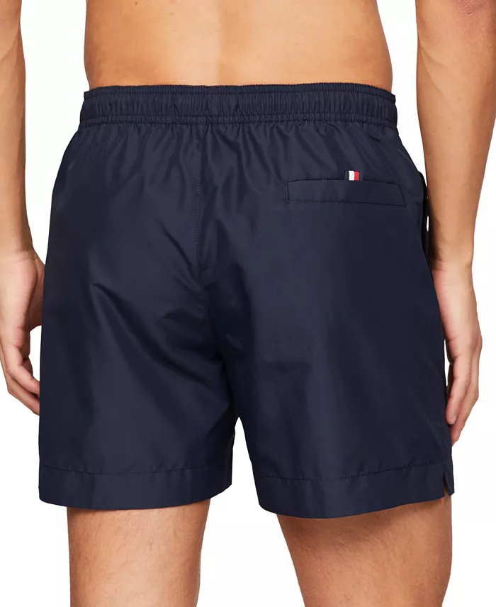 Tommy Hilfiger Men's Drawstring Logo 7" Swim Trunks Men's Fashion & Accessories