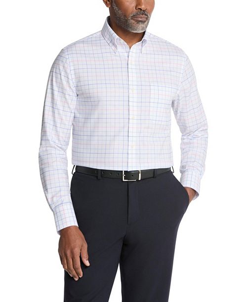Tommy Hilfiger Men's Flex Wrinkle Free Stretch Pinpoint Dress Shirt Men's Fashion & Accessories