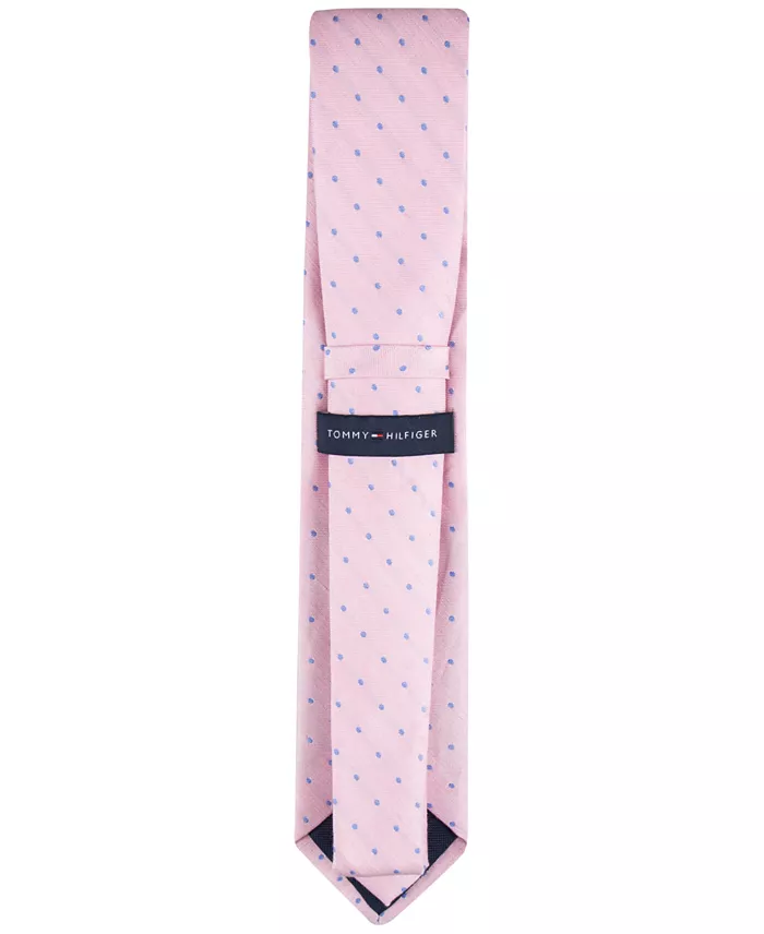 Tommy Hilfiger Men's Linen Dot Tie Men's Fashion & Accessories