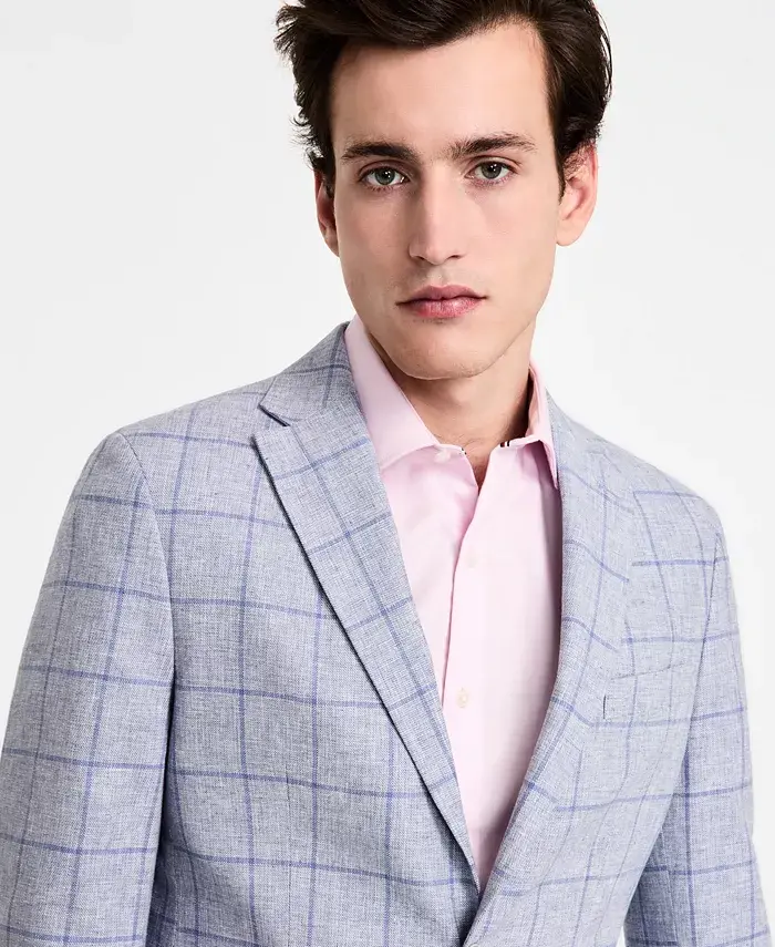 Tommy Hilfiger Men's Modern-Fit Plaid Sport Coat Men's Fashion & Accessories
